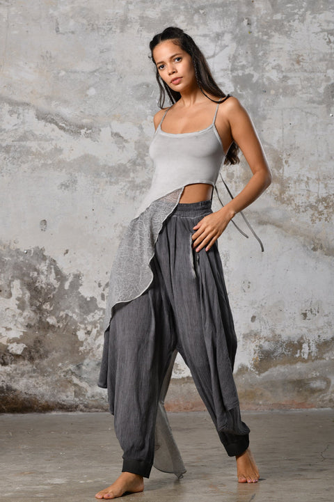 Zhenabia | Aria Blouse in Light Gray