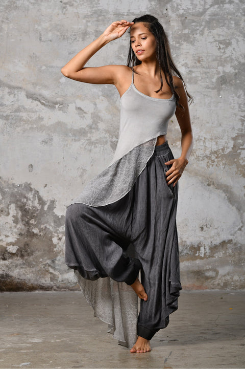 Zhenabia | Aria Blouse in Light Gray