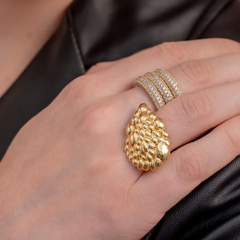 Arvino | Glitzy Star Studded Band Ring