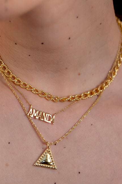 Arvino | Pyramid of Memories Engravable Necklace