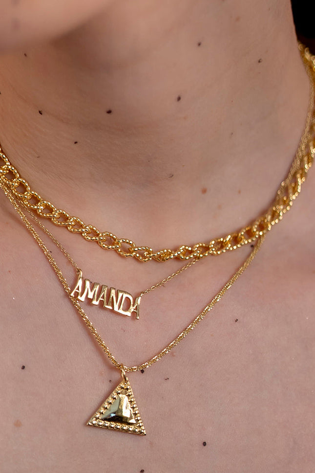 Arvino | Pyramid of Memories Engravable Necklace