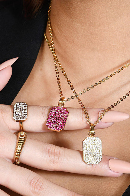Arvino | Crystal Bullion Finery Necklace