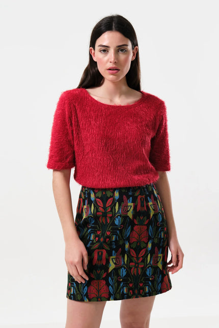 Aubin Folk Jacquard Mini Skirt - Detail 3