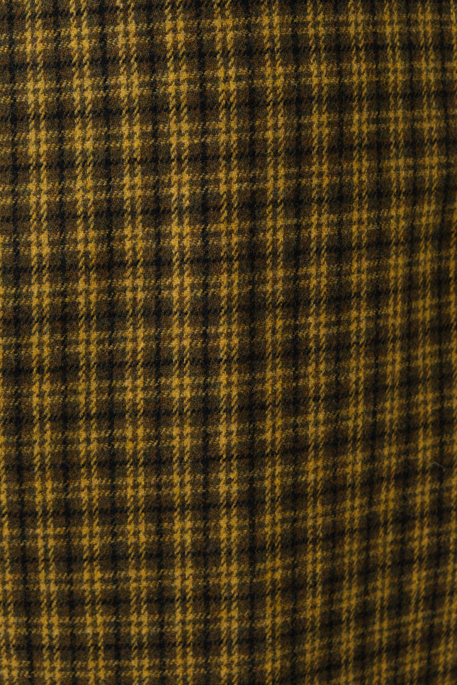 Aubin Wyoming Check A-Line Mini Skirt - Mustard - Detail 3