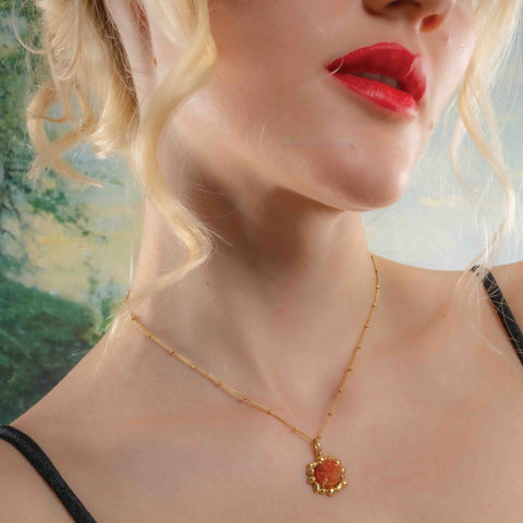 Arvino | Carnelian Mineral Claw Necklace
