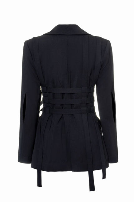 A black wool jacket 