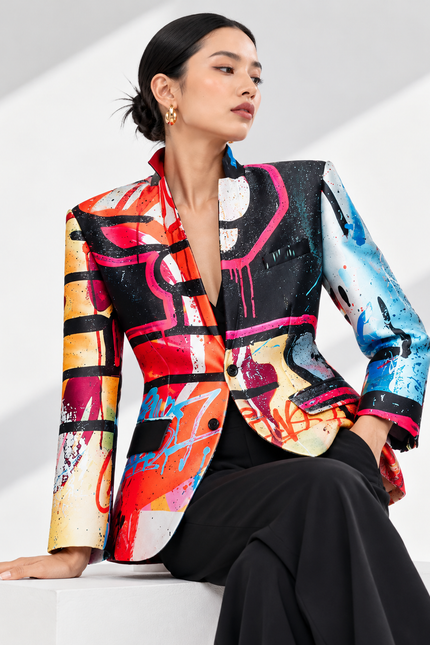 Custom-Made Tailored Blazer - Special Print