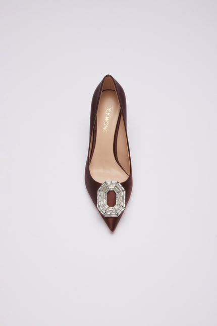 Icy Wong | Silk Mid Pumps
