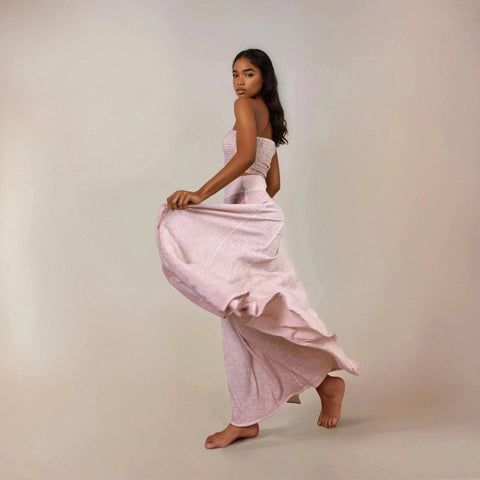 Zhenabia | ZHE Skirt in Powder Pink