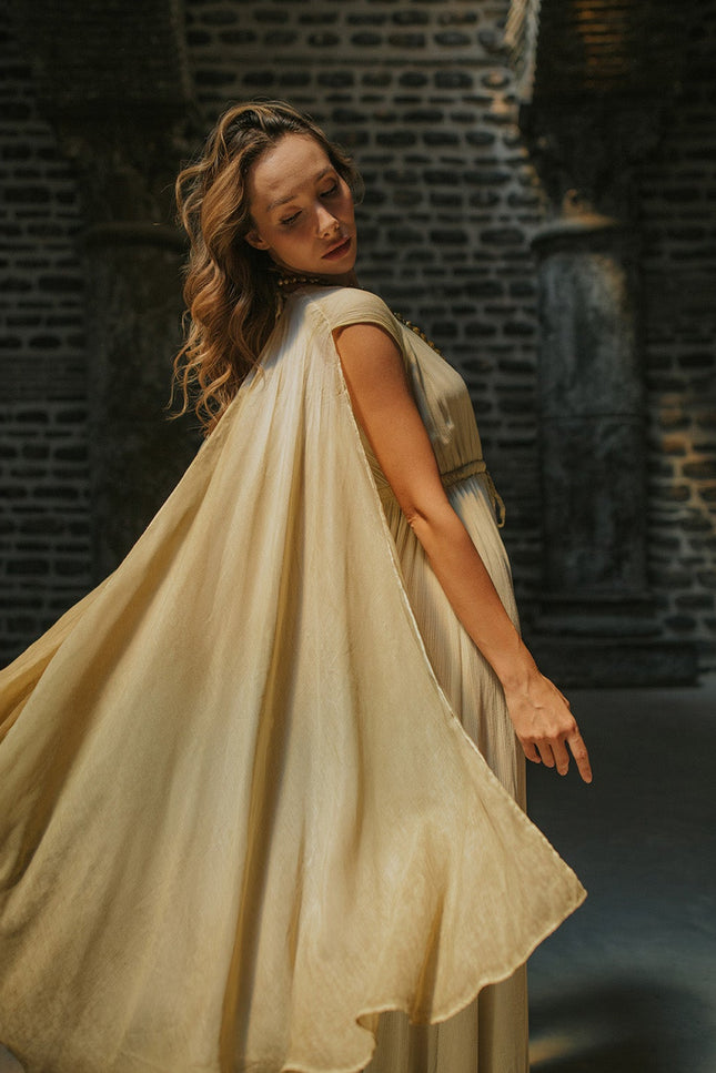 Zhenabia | FAIRY Dress in Vintage Lemon