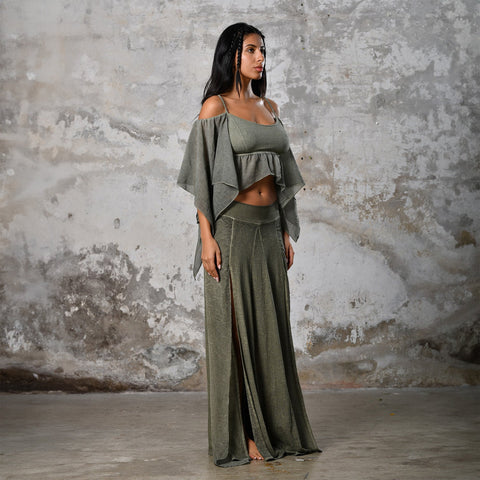 Zhenabia | VENUS Blouse in Khaki Green