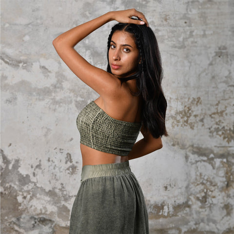 Zhenabia | HENA Body in Khaki Green