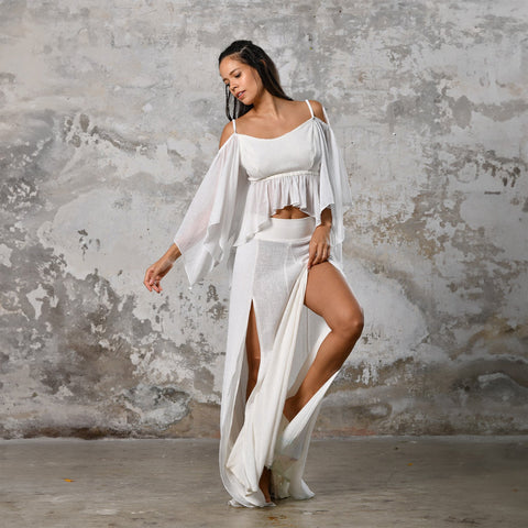 Zhenabia | VENUS Blouse in White