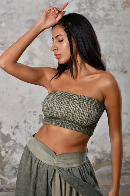 Zhenabia | HENA Body in Khaki Green