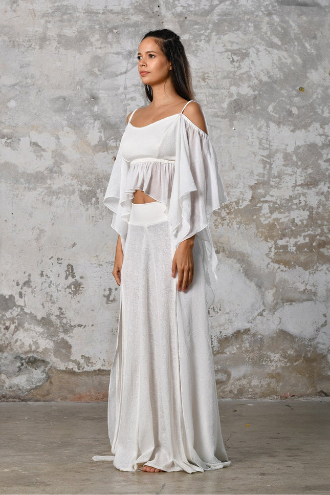 Zhenabia | VENUS Blouse in White