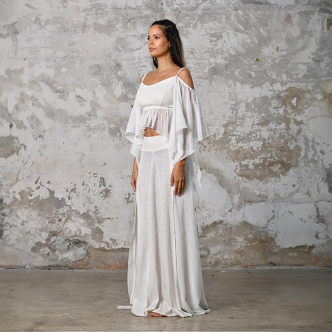 Zhenabia | VENUS Blouse in White