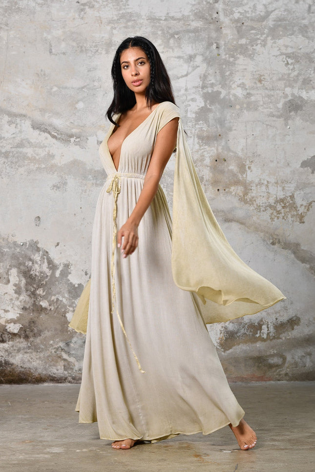 Zhenabia | FAIRY Dress in Vintage Lemon