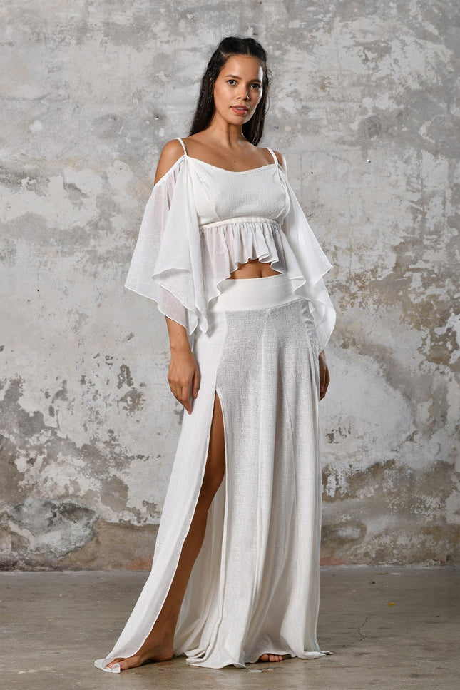 Zhenabia | VENUS Blouse in White