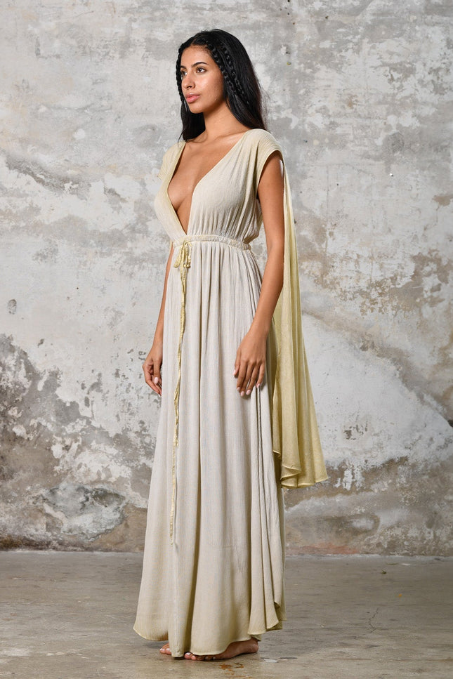 Zhenabia | FAIRY Dress in Vintage Lemon