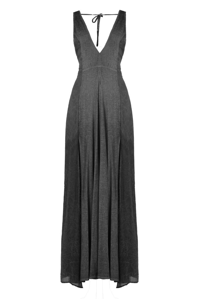 Zhenabia | ZHE Dress in Charcoal