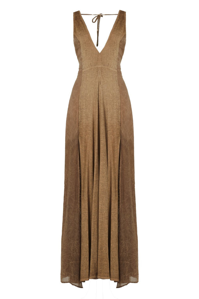 Zhenabia | ZHE Dress in Desert Sand