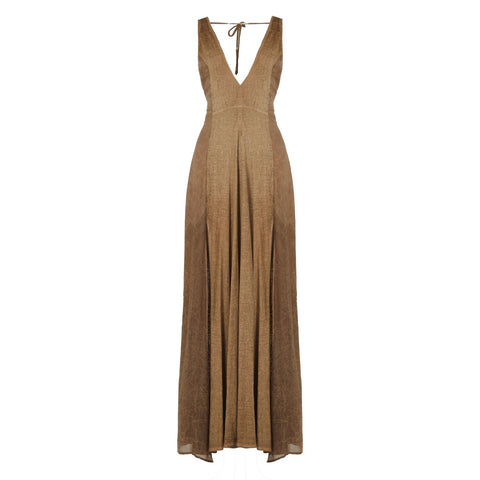 Zhenabia | ZHE Dress in Desert Sand