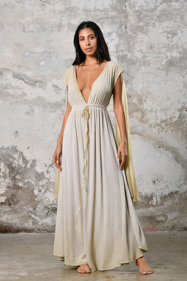Zhenabia | FAIRY Dress in Vintage Lemon
