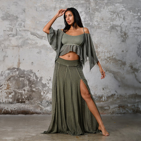 Zhenabia | VENUS Blouse in Khaki Green