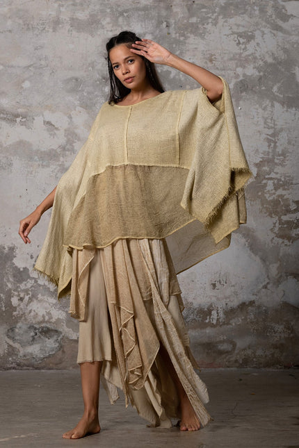 Zhenabia | Leila Top in Vintage Lemon