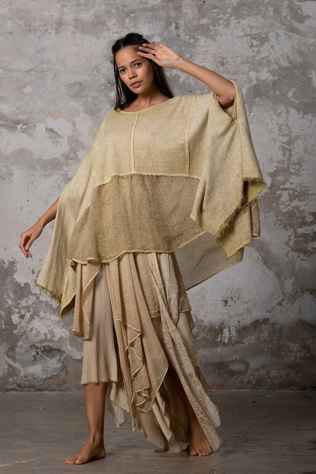 Zhenabia | Leila Top in Vintage Lemon