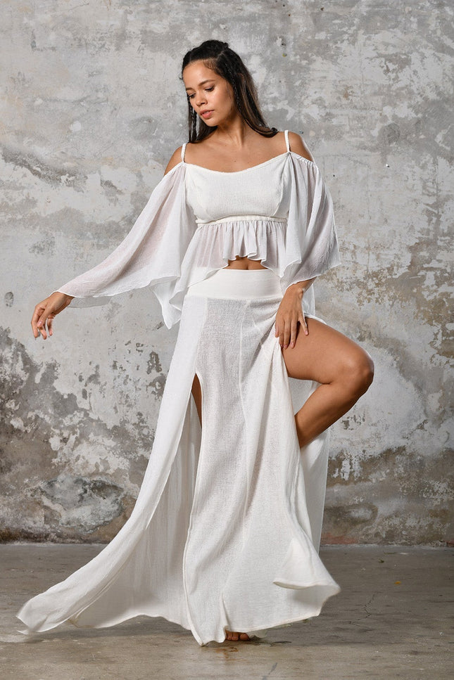 Zhenabia | VENUS Blouse in White