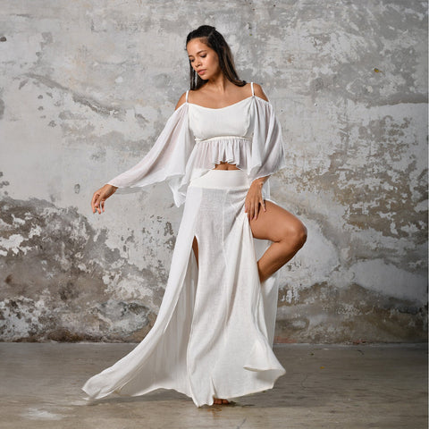 Zhenabia | VENUS Blouse in White