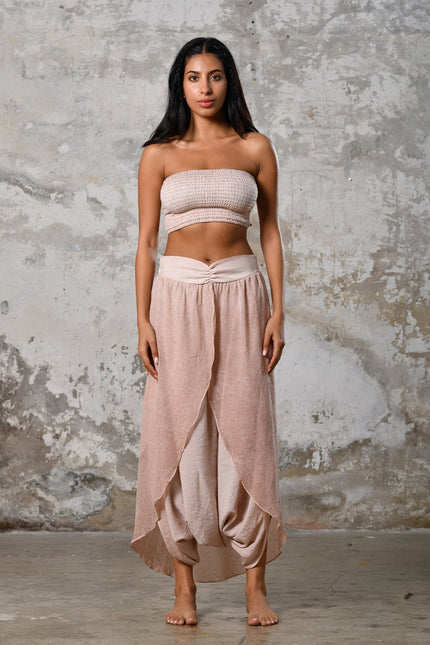 Zhenabia | Gaia Salvar in Powder Pink