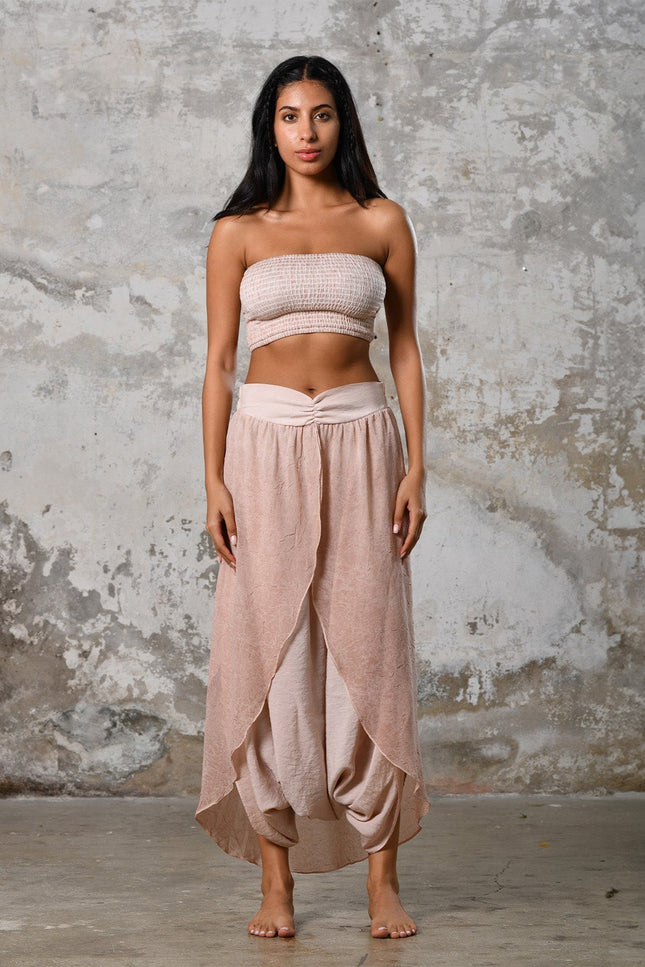 Zhenabia | Gaia Salvar in Powder Pink