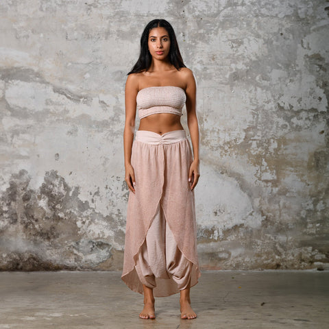 Zhenabia | Gaia Salvar in Powder Pink