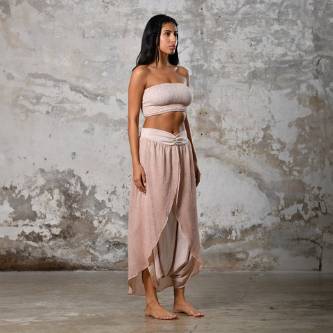 Zhenabia | Gaia Salvar in Powder Pink