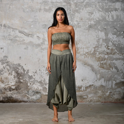 Zhenabia | HENA Body in Khaki Green