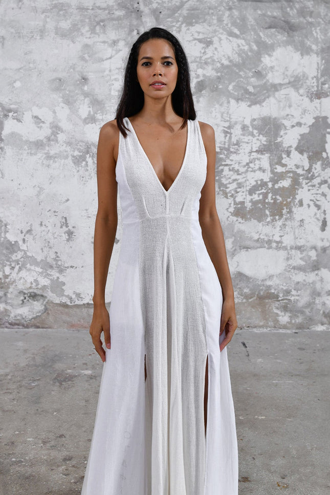 Zhenabia | ZHE Dress in White