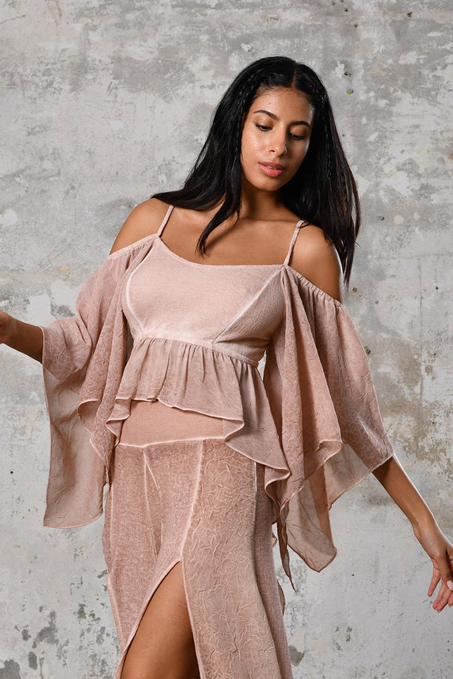 Zhenabia | VENUS Blouse in Powder Pink