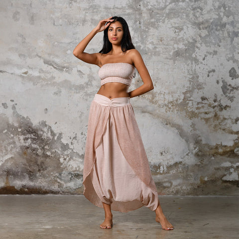 Zhenabia | Gaia Salvar in Powder Pink