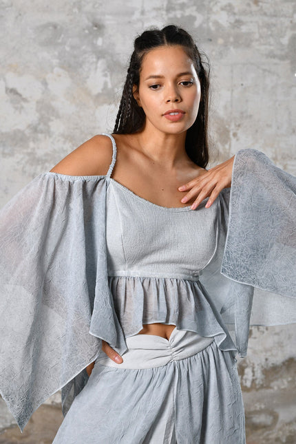 Zhenabia | VENUS Blouse in Baby Blue