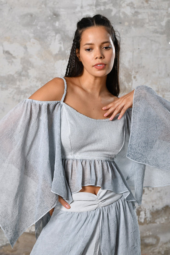 Zhenabia | VENUS Blouse in Baby Blue