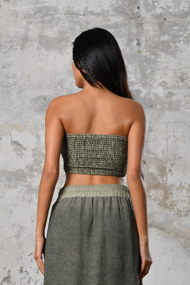 Zhenabia | HENA Body in Khaki Green