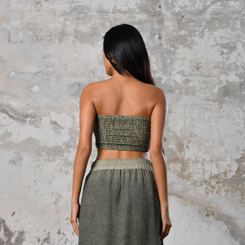 Zhenabia | HENA Body in Khaki Green