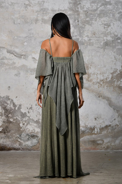 Zhenabia | VENUS Blouse in Khaki Green