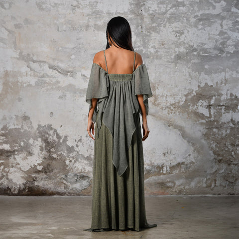 Zhenabia | VENUS Blouse in Khaki Green