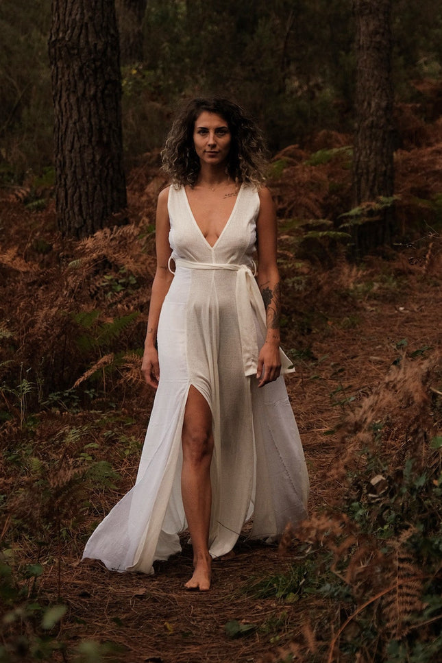 Zhenabia | ZHE Dress in White