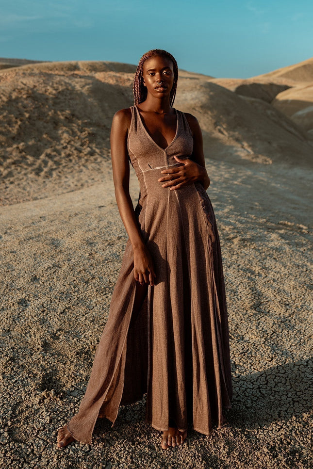 Zhenabia | ZHE Dress in Ancient Rose