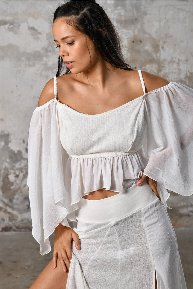 Zhenabia | VENUS Blouse in White