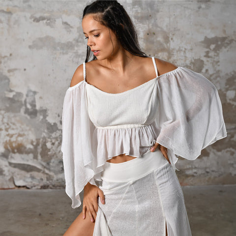 Zhenabia | VENUS Blouse in White